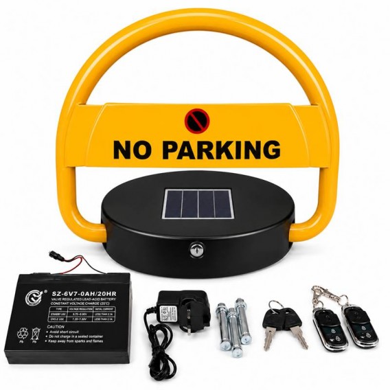 Solar Parking Lock Barrier with Remote Control UAE product and accessories